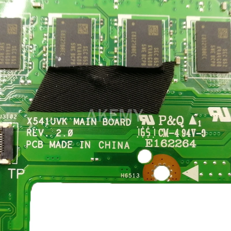 

Akemy X541UVK motherboard mainboard i7-6500U CPU 8GB RAM V2G For Asus X541UVK X541UJ X541UV F541U R541U laptop motherboard