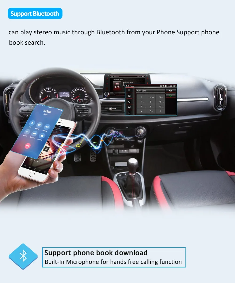 Bosion Android 9,0 Octa Core автомобильный DVD подгонка GPS KIA Picanto Morning Автомобильный плеер навигация GPS радио
