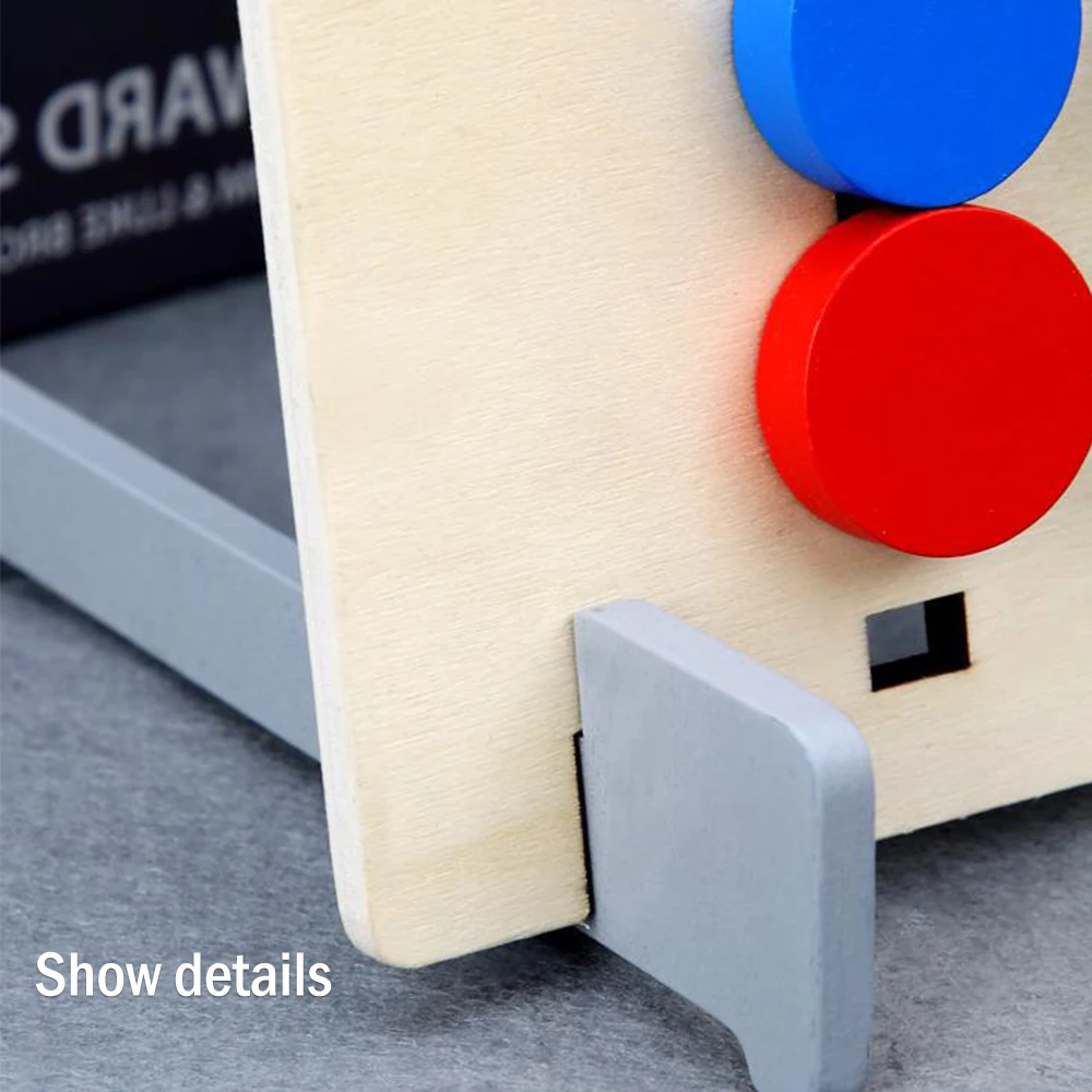 

Montessori Toy Colors and Fruits Double Sided Matching Game Logical Reasoning Training Kids Educational Toys Children Wooden Toy