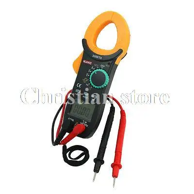 3266TD Current Volt Resistor Temperature Digital Clamp Multimeter w Testing Lead | Обустройство дома