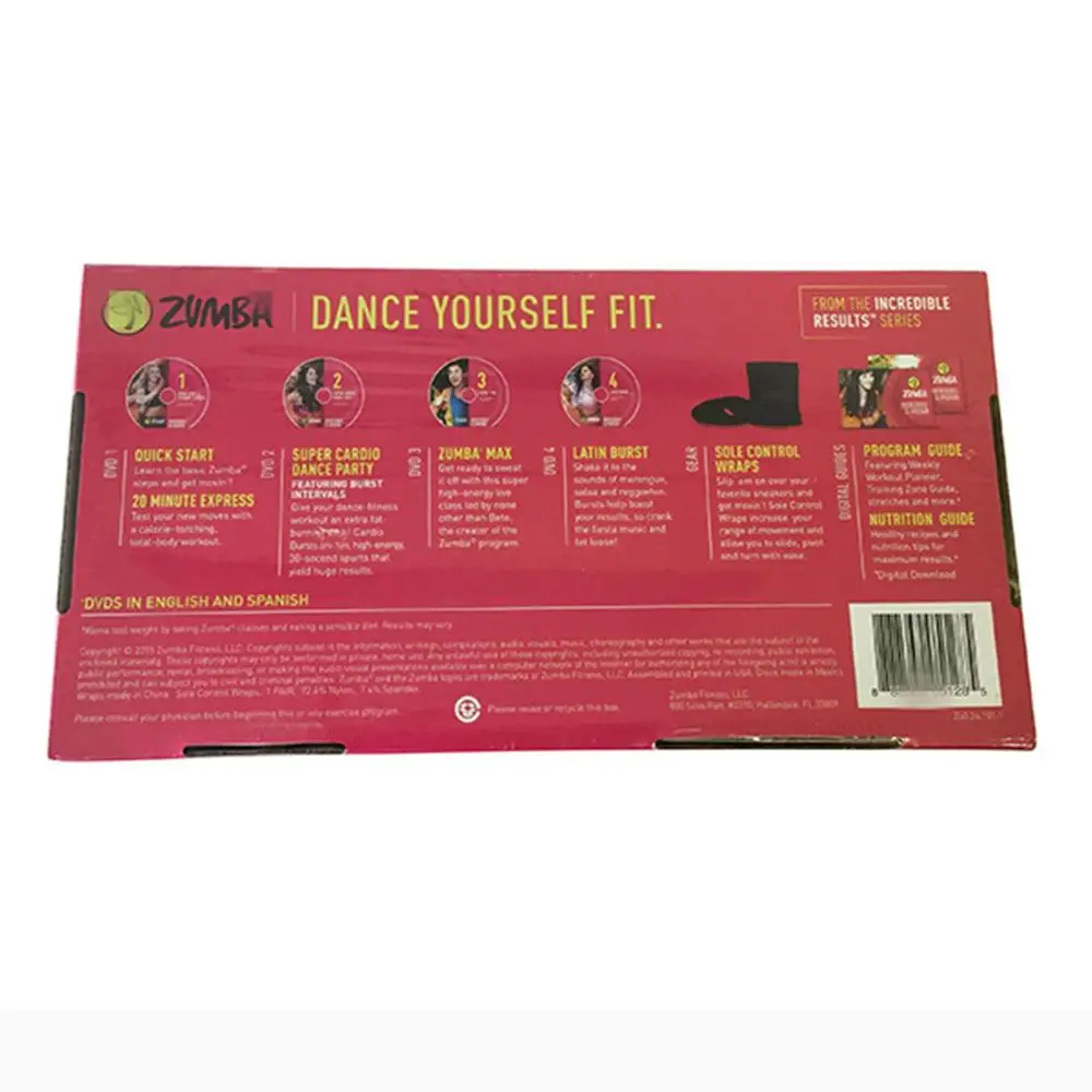 Zumba фитнес невероятная стройная DVD система тренировки танцевальные упражнения