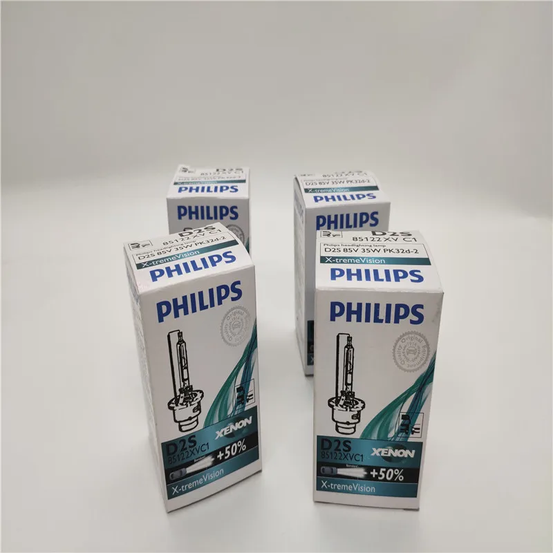 

Free Shipping 10 Pcs Original Philips Automotive Xenon Bulbs D2S X-Treme Vision +50% 85122XV 85V 35W For-BMW, for-Mercedes Benz