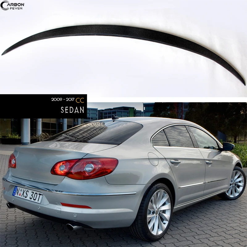 

Спойлер 3*3 3k Twill CF для Volkswagen CC 2009 - 2017, углеродное волокно с обеих сторон, отличная установка
