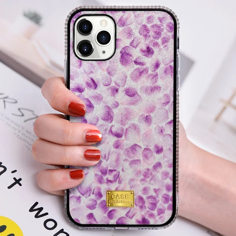 

Glitter Flower Crystal Diamond Phone Case For iPhone 11 12 11Pro Max XR XS Max X 7 8 Plus 11Pro 12 Shockproof Bumper Back Cover
