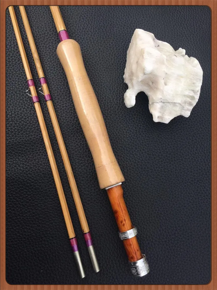 ZHUSRODS традиционный Сплит бамбуковый fly rod 8Ɔ &quot6wt|Удочки| |