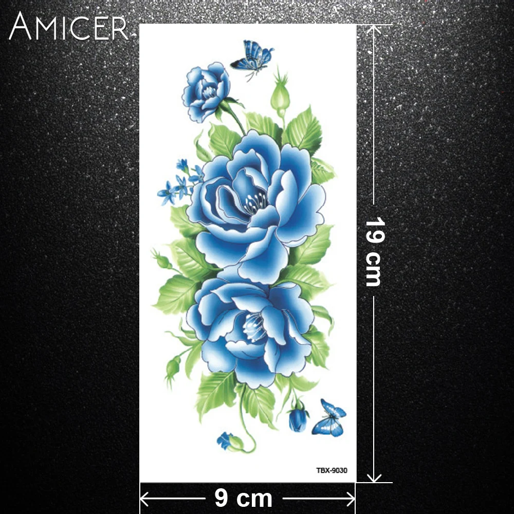 Цельнокроеное платье флеш-тату из хны Поддельные Временные татуировки наклейки