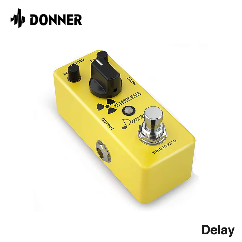

Donner Guitar Delay Pedal, Yellow Fall Analog Delay Guitar Effect Pedal Vintage Delay True Bypass