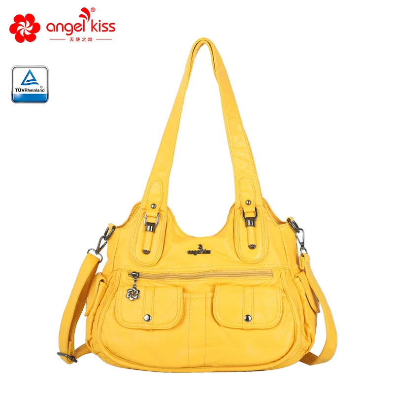 Angelkiss сумки для женщин 2020 PU кожаные женская сумка на плечо модная через большая