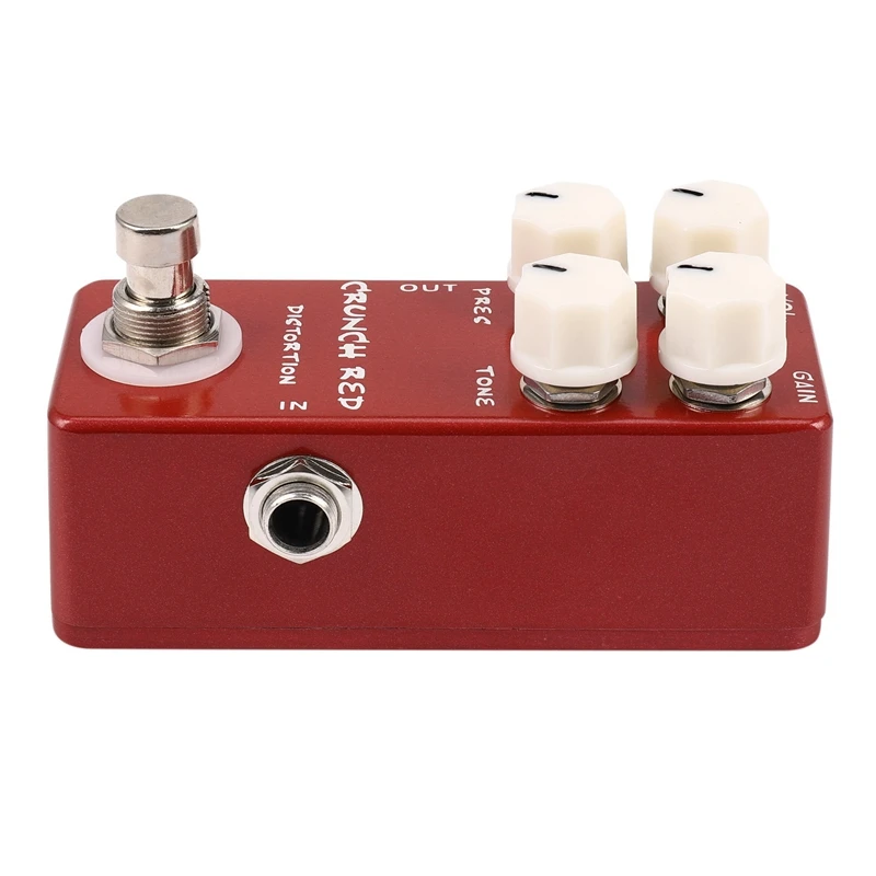 Mosky Mini Guitar Effect Pedal Crunch Red Distortion True Bypass Full Metal Shell | Спорт и развлечения