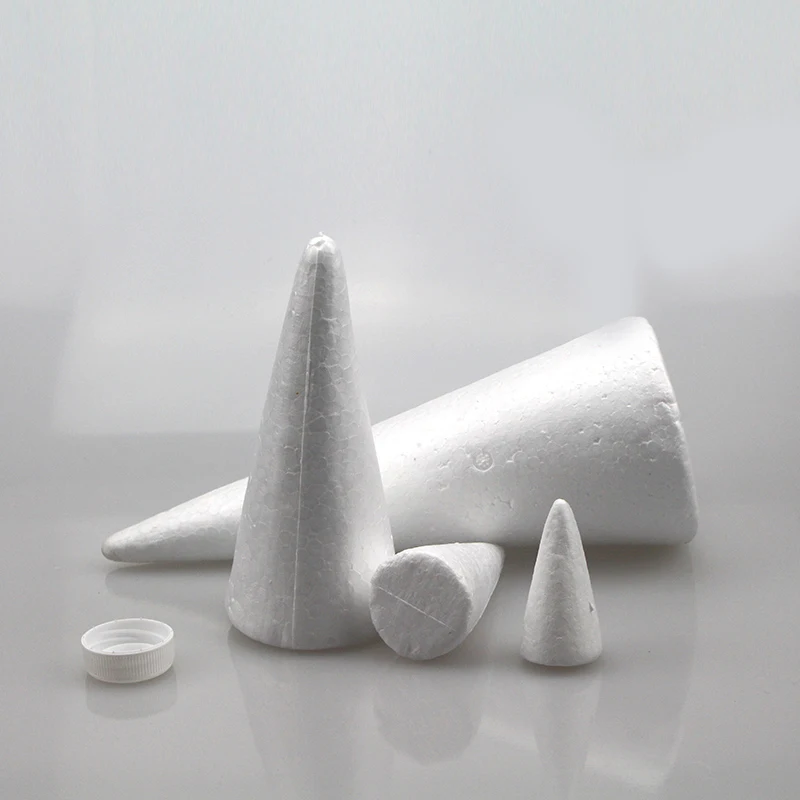 Пенополистирол пенопласт белый пенопластовый конус Рождественская елка