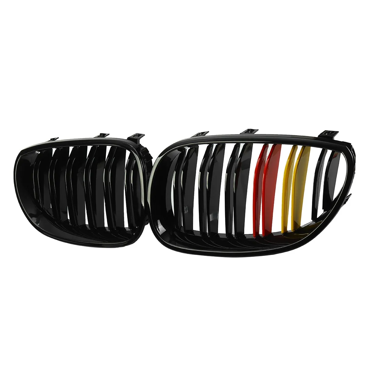 Новые 1 пара глянцевые матовые черные M Цветные двойные планки линии передней