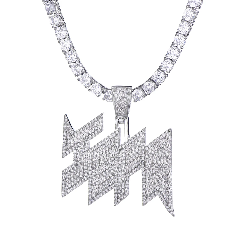 Хип хоп ледяной из AAA Bling микро проложенный фианит JEFE подвески и ожерелья для