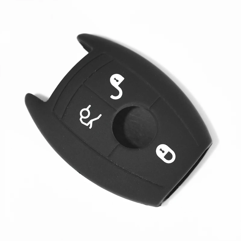 

2/3Buttons Car Key Case Key Shell Cover Fob Key Protect Bag For Mercedes Benz A Classe A180 A200 A260 CES CLK Silicone Key Case