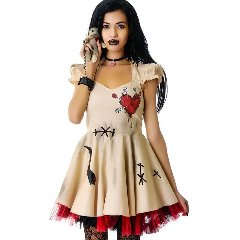 

Party Adult Women Cosplay Costume Masquerade Sexy Party Dress Wedding Ghost Bride Dress Anime Cosplay Girls Vampire