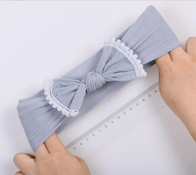 

2021 New Baby Hair Accessories Girl Lace Nylon Headband fashion soft Candy Color Bohemia Bow Girl Infant Headband