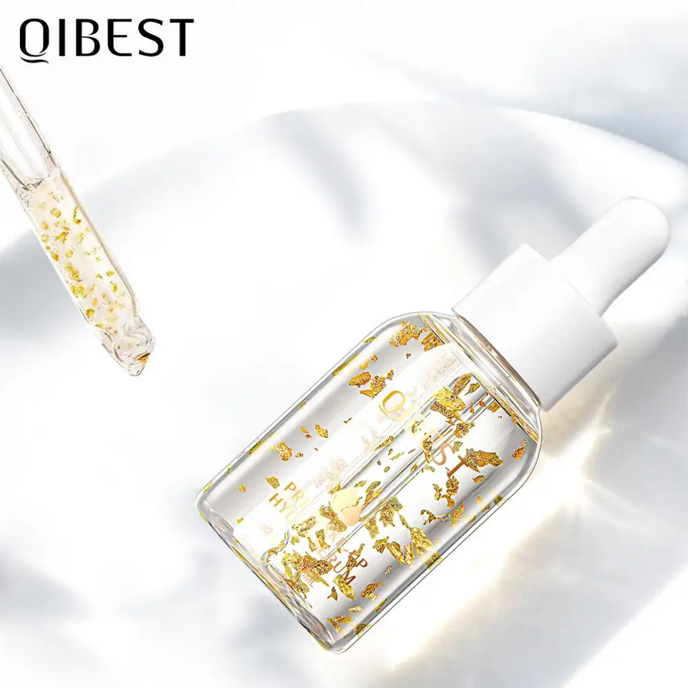 QIBEST Gold эссенция для лица Косметика кожи осветляющая сыворотка Золотая Сыворотка