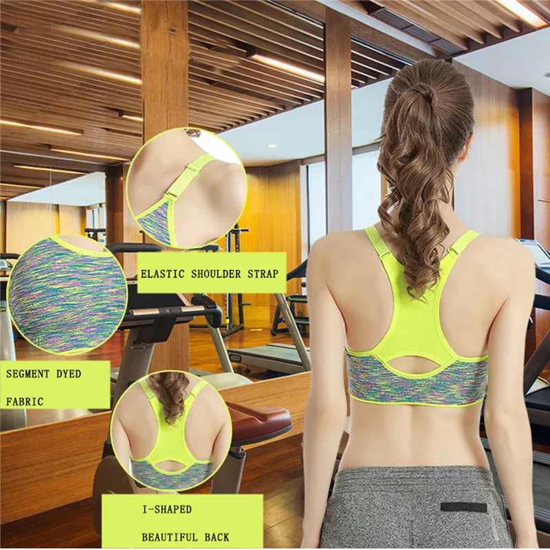 Женские быстросохнущие спортивные бюстгальтеры WANAYOU с регулируемым ремешком для