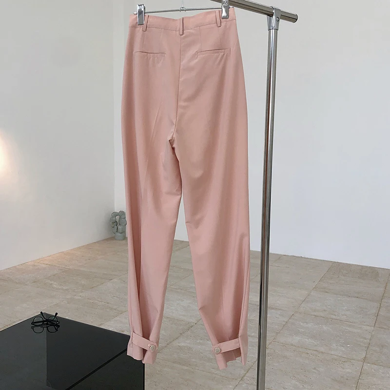 

Straight Pants Female 2021 Autumn Fashion New Clothing Casual Black Wide Leg Pants For Women High Waist Loose