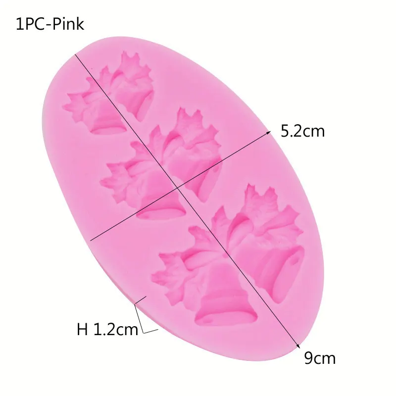Силиконовая форма в виде рождественского колокольчика аксессуары для выпечки