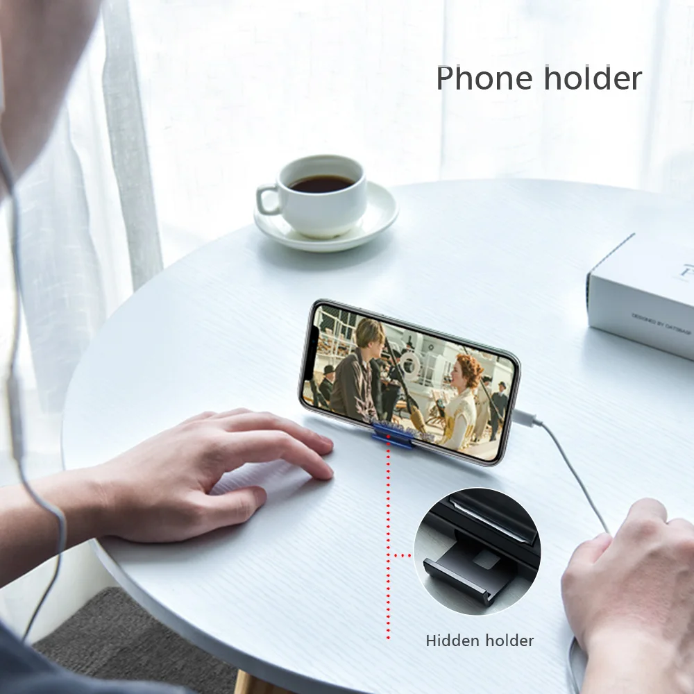 Oatsbasf 3 в 1 USB кабель для iPhone samsung s10 redmi k20 Портативное Мобильное Зарядное устройство