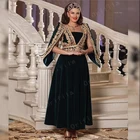 Женское вечернее платье It's yiiya, черное платье с длинными рукавами и аппликацией на лето 2019