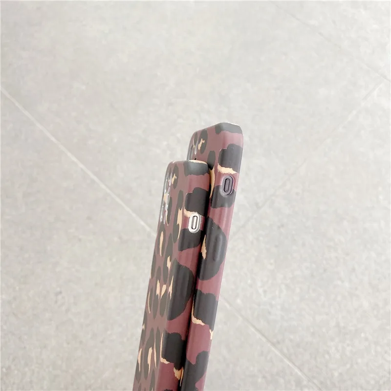 

Leopard print phone Case for iphone 12 Mini 11 Pro MAX X XR XS MAX 7 8 Plus SE2020 soft silicone Back Cover Capa Funda