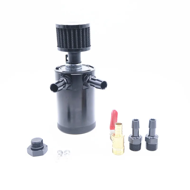 

SPSLD Durable Racing Baffled Oil Catch Can Tank With Air Filter Vehicle Replacement Air-Oil Separator Waste Gas Oil Recover pot