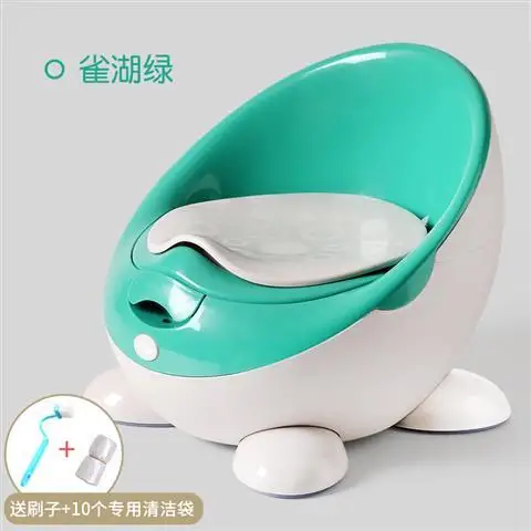 turguoise green Upgrate Тип детское сиденье для горшка милое яйцо QQ детское сиденье для унитаза большого размера детское сиденье для унитаза мягкая подушка из искусственной кожи - Цвет: turguoise green