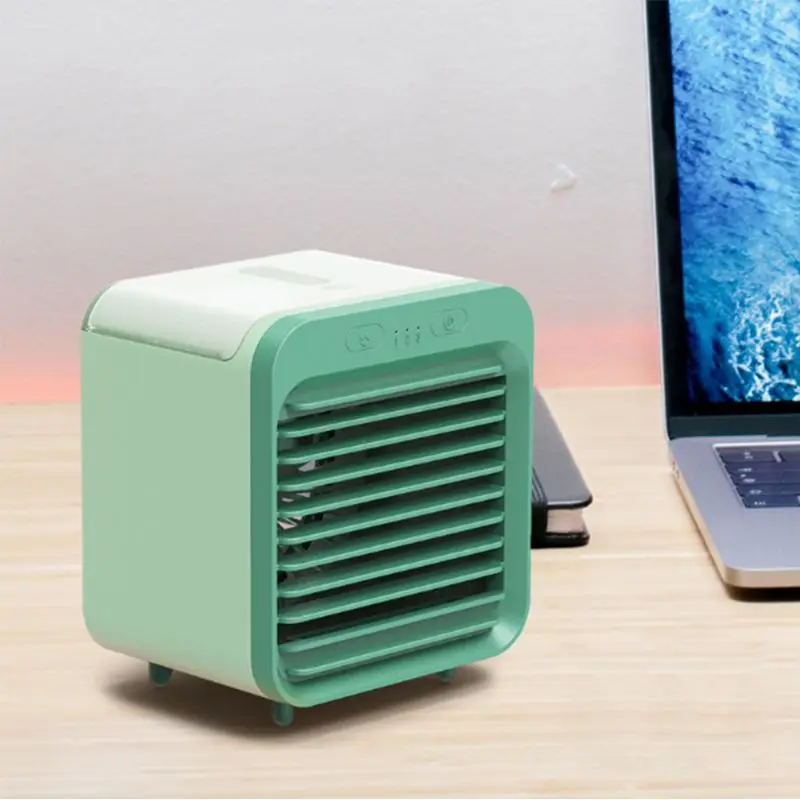 

Air Cooler Fan Mini Desktop Air Conditioner with Portable USB Water Cooling Fan Humidifier Purifier Multifunction Summer