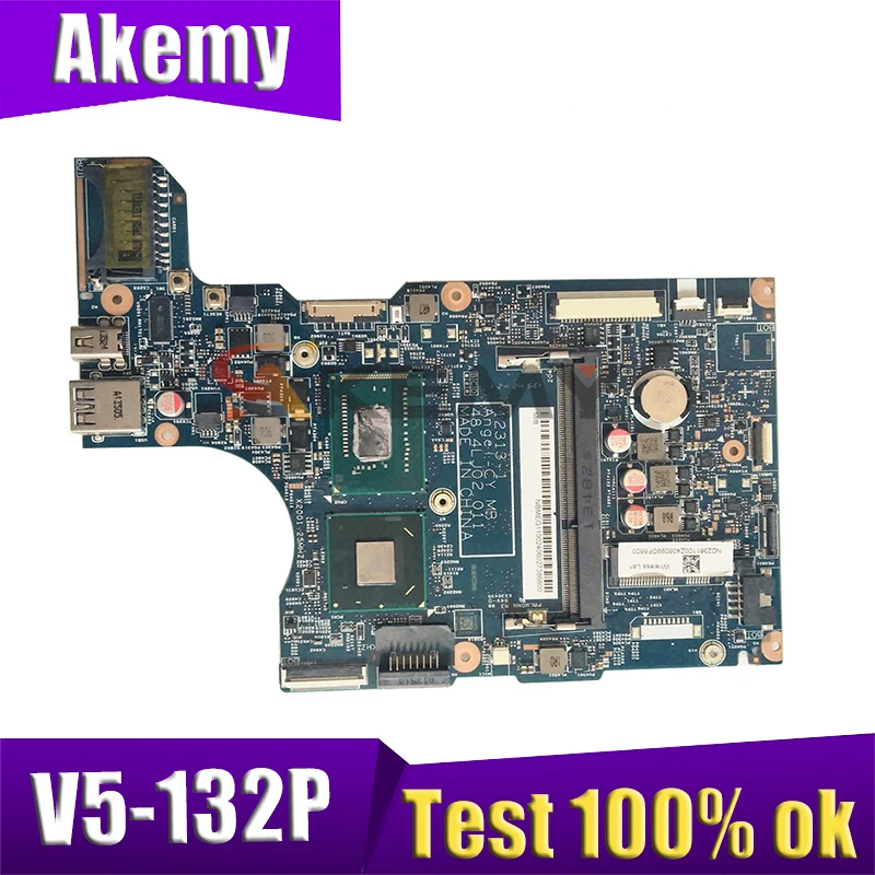 

AKEMY for Acer Aspire V5-132P 11.6" Laptop Motherboard 2GB Celeron 1019Y NBMEG1102 48.4LJ02.011 Mainboard