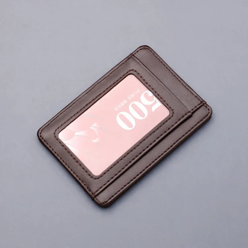 

1 PCS New PU Leather Mini Card Holder Ultra-thin Bank Credit Card Holder Men and Women Minimalist Card Holder