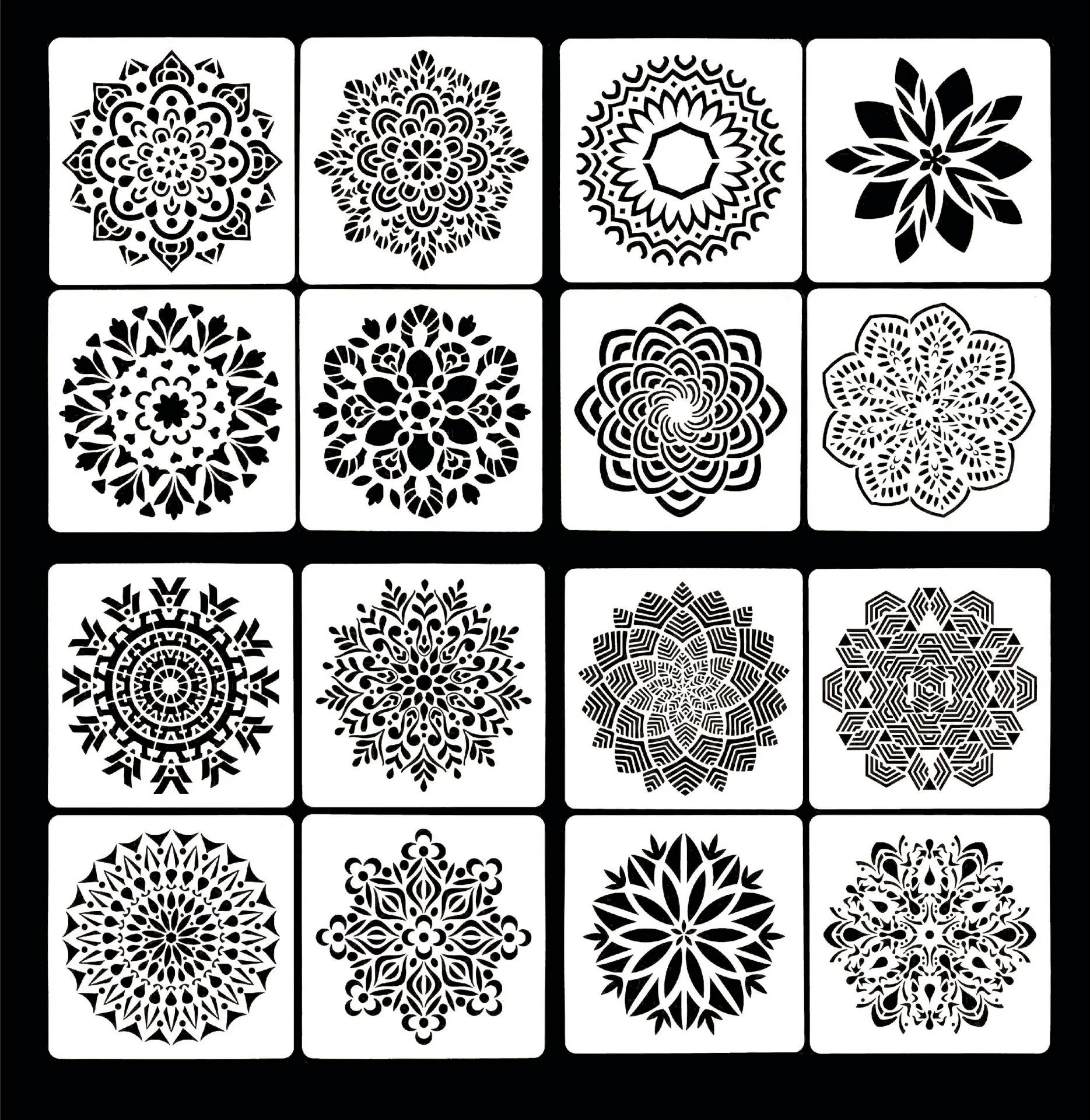 

CraftArtGo цветочным принтом в стиле «сделай сам Трафареты картина раскраска для скрапбукинга украшения торта сито для сахарной пудры печатной ...