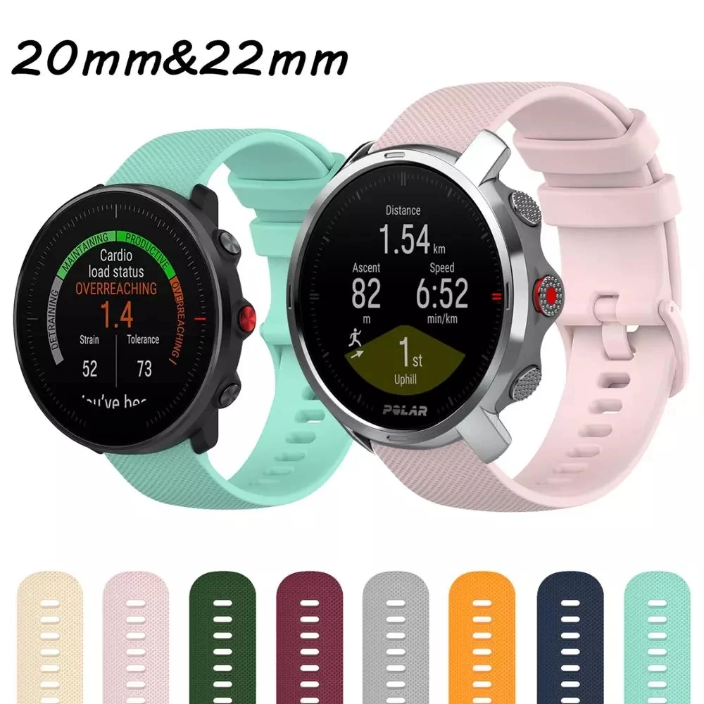 

Replacement Watch Band For Polar Grit X/Ignite Silicone Strap For Polar Vantage m/Unite 20/22mm Wristband Watch Accessories Belt