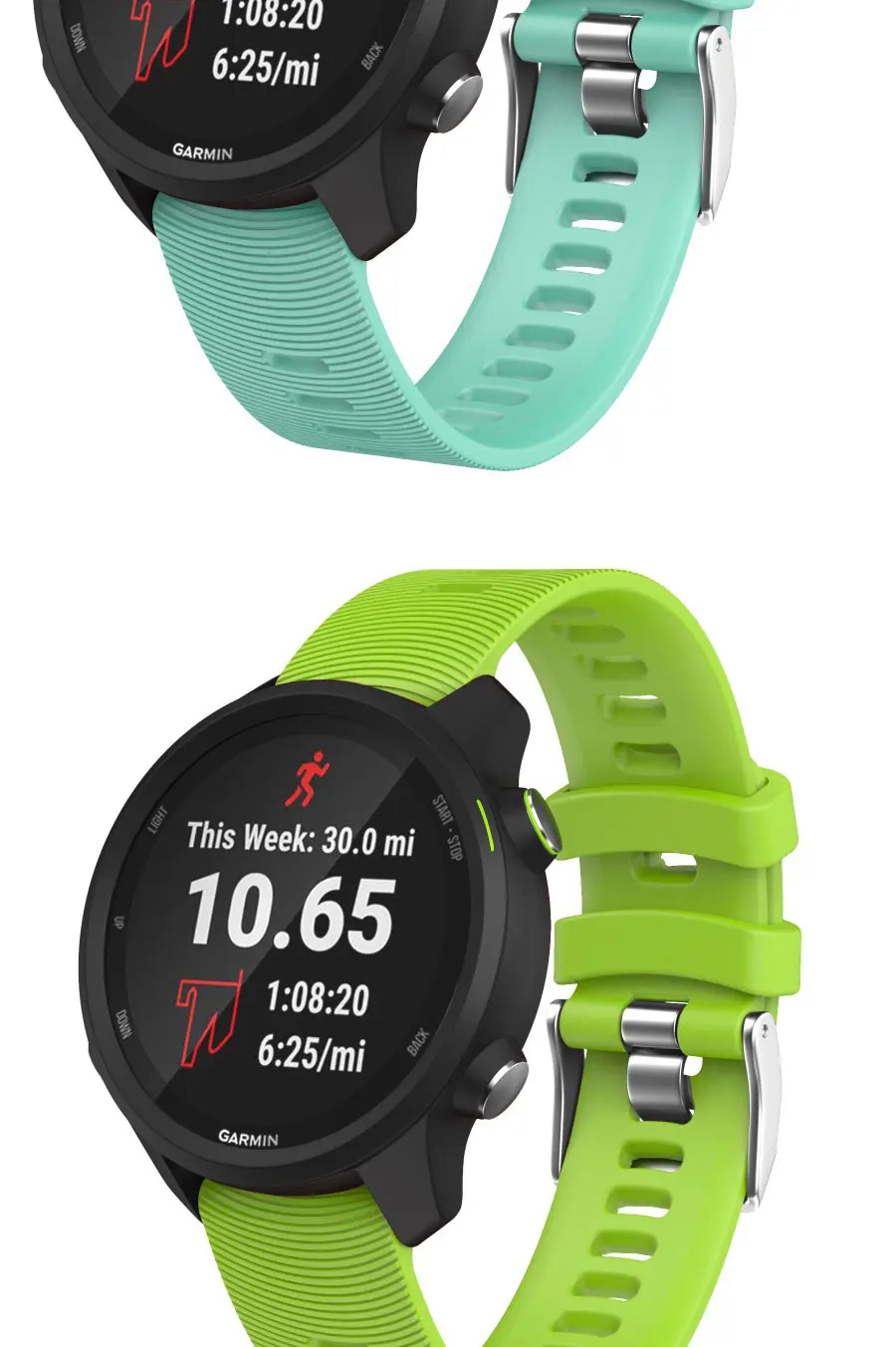 20 мм силиконовый ремешок для Garmin vivoactive 3 Forerunner 645 Сменные Ремешки для наручных часов Garmin Forerunner 245 Band