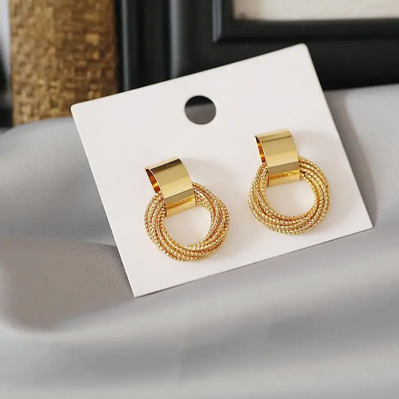 

New Retro women's handmade earrings simple fashion earrings jewelry pendants wedding birthday gift
