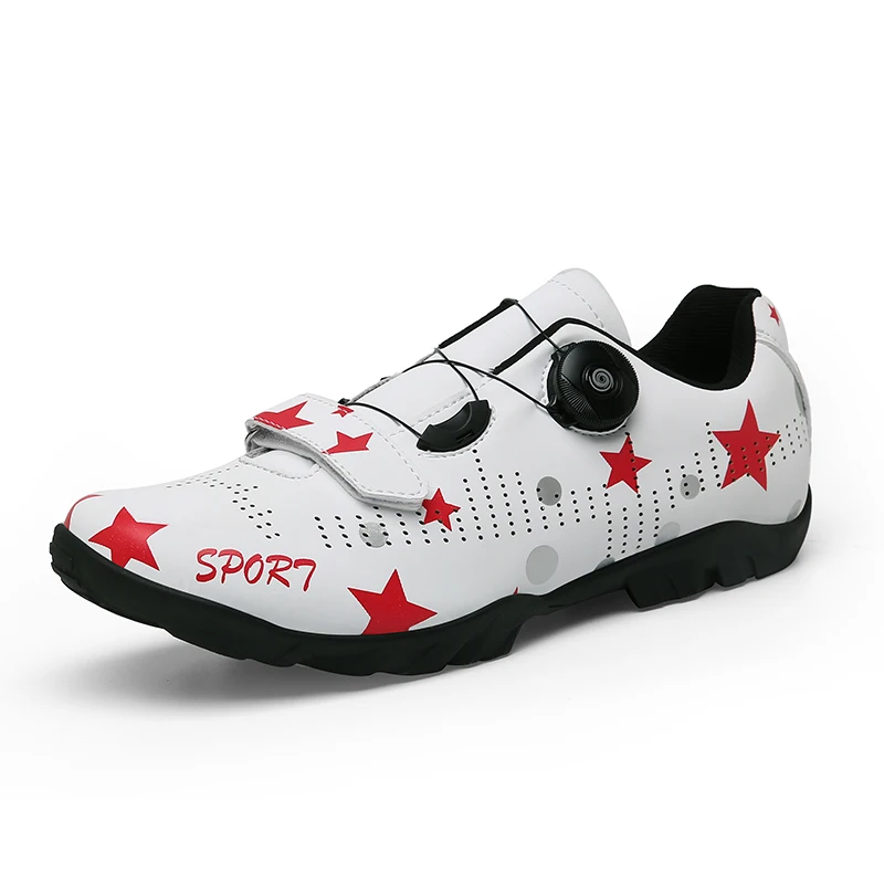 

Women Outdoor Mountain Bike Sneaker Unisex Athletic Road Cycling Shoes Men Non-slip Rotating Button Sport Bicycle Sneakers
