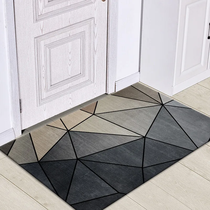 Геометрический узор абсорбент ванная комната Противоскользящий коврик ковер