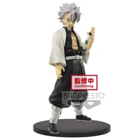 anime demon slayer action figures 17cm shinazugawa sanemi pvc collection ornaments model toy gifts for children