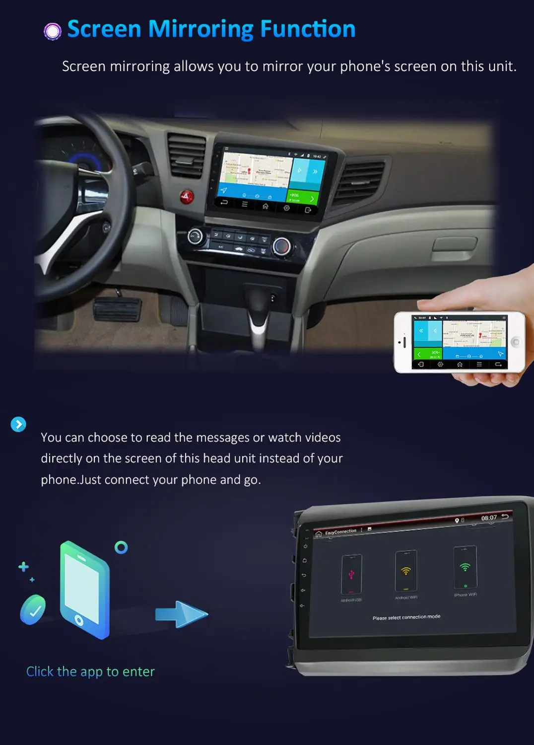 Автомагнитола Android 10 GPS мультимедийный плеер для Honda Civic 2012 2013 автомобильный dvd