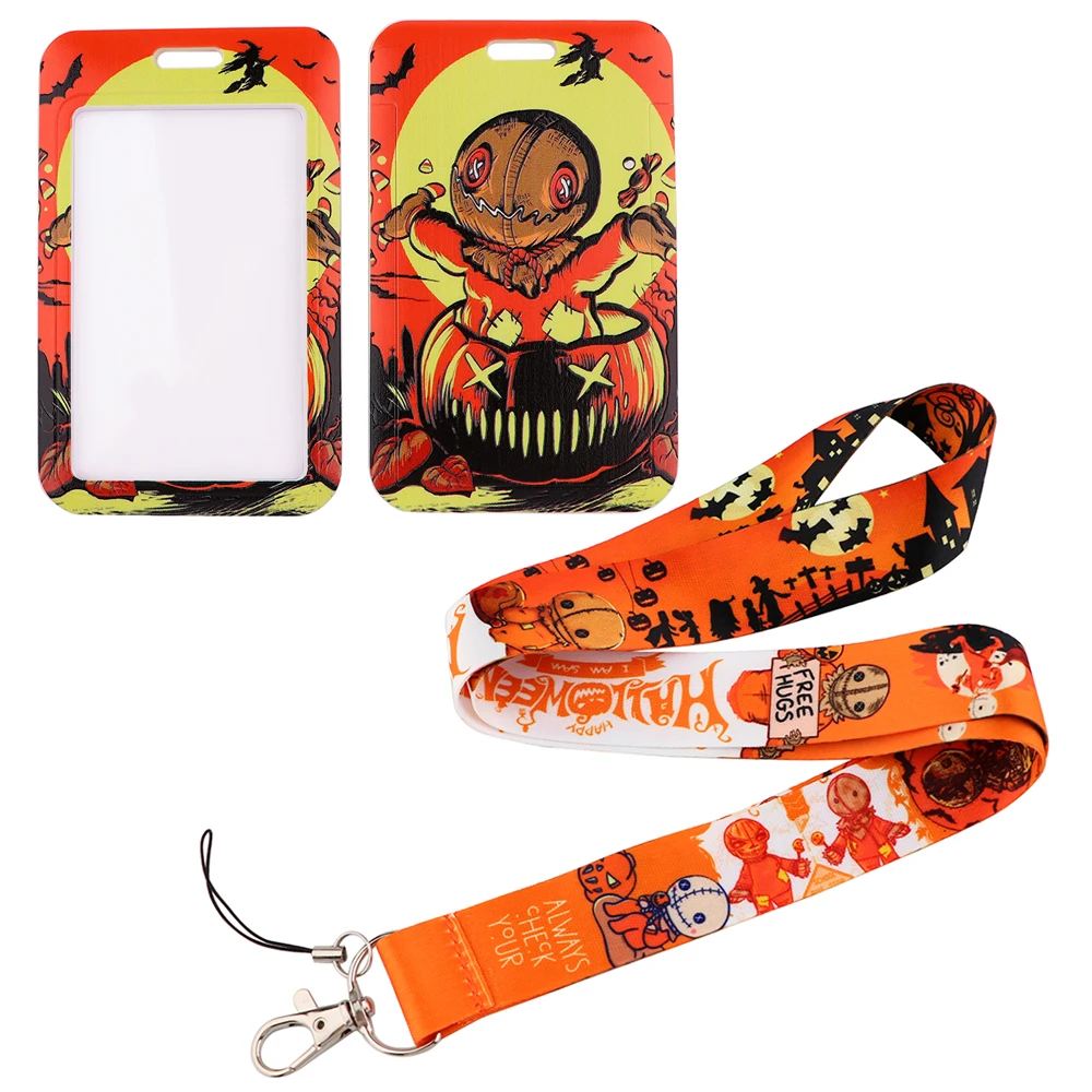 FD0872 ремешок для телефона с изображением тыквы и призрака дорожная Обложка