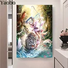 Алмазная живопись сделай сам, фантастические Тигры, стрела светильник, Сказочная алмазная живопись, вышивка крестиком, алмазная вышивка, наборы для домашнего декора