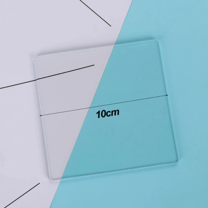 10*10cm 1Pc Acrylic Transparent Plate Clay Pottery Sculpture Tool Workbench Pressure Tools Art Craft | Дом и сад