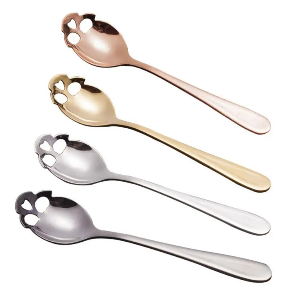 1 шт. ложка в форме черепа Кофе чайная Сталь смешивания десерт Новинка Посуда для