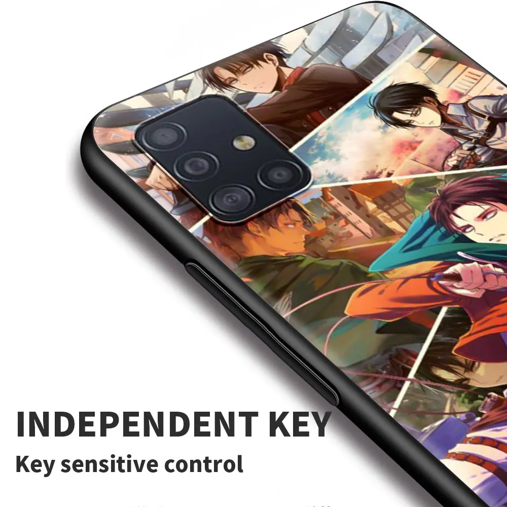 

Phone Case For Samsung S21 S20 FE Ultra S10 Lite S10e S9 S8 S7 Plus Fundas Black Cover Case Capa Guscio Titans Attack