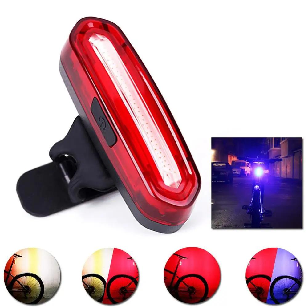Bike Light USB Rechargeable LED Taillight Super Bright Cycling Tail Safety Warning Flash Bicycle | Спорт и развлечения