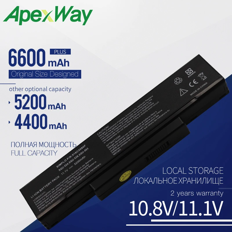 Apexway Аккумулятор для ноутбука LG/Asus ED500|Аккумуляторы ноутбуков| |