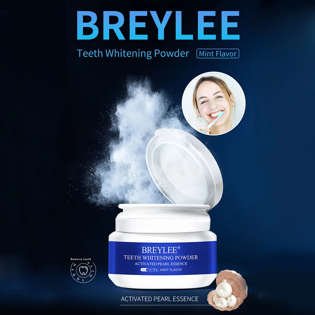 

FOR BREYLEE Teeth Whitening Powder Toothpaste Dental Tools White Teeth Cleaning Oral Hygiene Toothbrush Gel Remove Plaque Stains