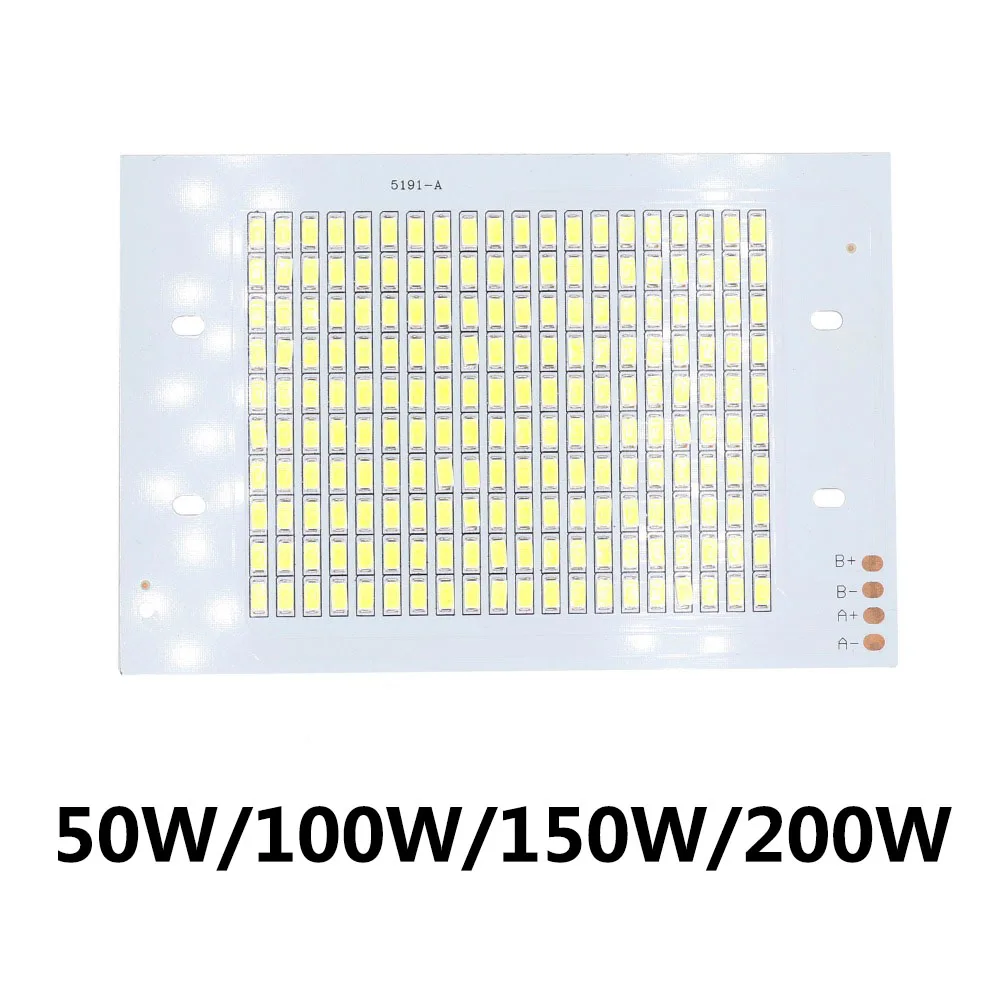 SMD5730 светодиодный светильник с кристаллами 50 Вт, 100 Вт, 150 Вт, 200 Вт, высокомощный Светодиодный прожектор COB 30-36 в для точечного светильника, точечный светильник, уличный светильник