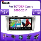 Srnubi 2 Din RDS Carplay Android 10 автомобильное радио мультимедийный видеоплеер для Toyota Camry 6 XV 40 50 2006 - 2011 GPS Навигация DVD