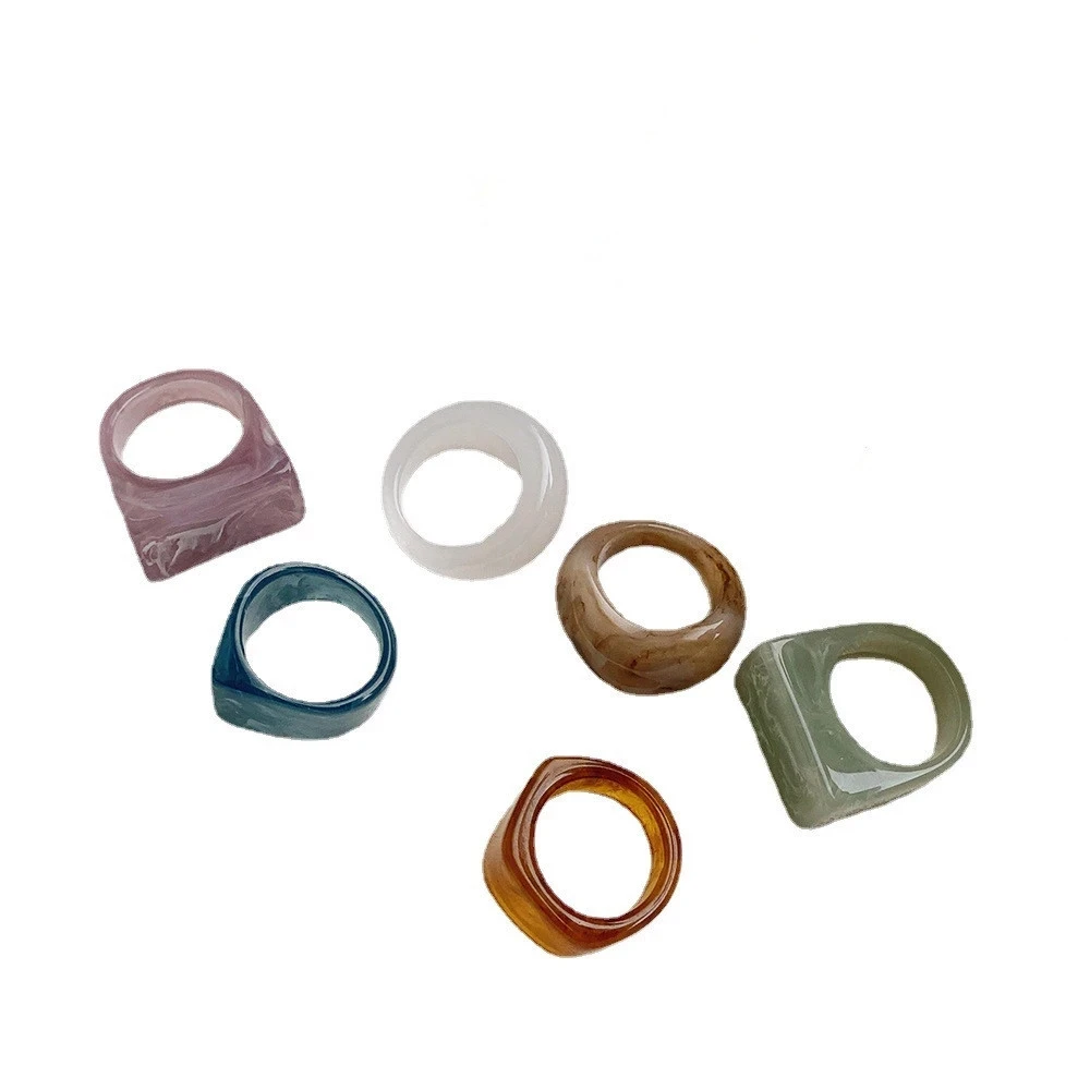 AOMU 2021 модных тенденций со старинными цветными ацетат акрил геометрической формы